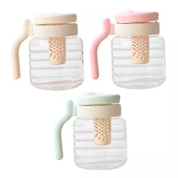 Стеклянная кружка для заваривания чая с ситечком, бутылка для воды 950 мл для пикников и тренировок синий