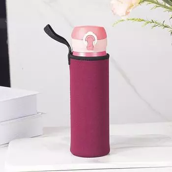 Стеклянная кружка-холодильник, креативная неопреновая пластиковая кружка, защитная крышка для чашки, чехол для хранения, тепло 360ml чёрный