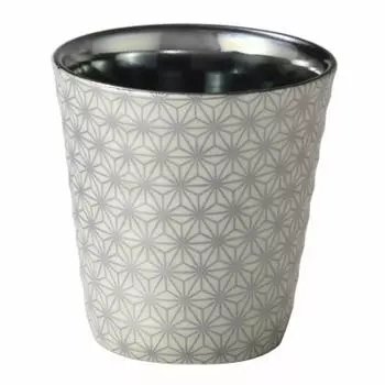 Стеклянная кружка Yamakatsu Mino Toen Mino Rock Rock 310 мл (Ямакацу Тоэн) Рин-рин- (Серебряный) РИН-3003Б