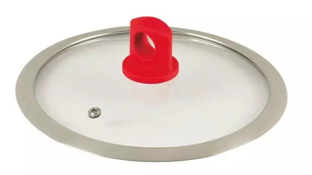 Стеклянная крышка для сковороды Pearl Metal 20 см Rouge HB-2823 серебряный