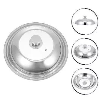 Стеклянная крышка для вока, сменная крышка для сковороды Instapot, комбинированная пароварка из нержавеющей стали серебряный