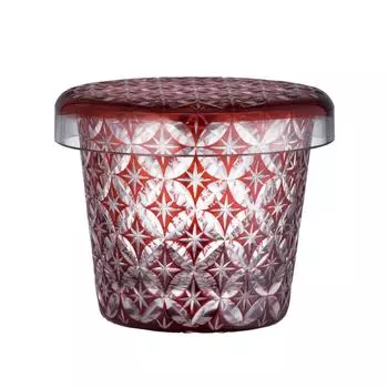 Стеклянная крышка Hirota Choco Edo Kiriko Cloisonn FC-05