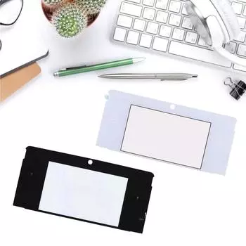 Стеклянная линза верхнего экрана для NS 3DS, верхняя защитная панель ЖК-дисплея, замена игровых консолей, ремонт чёрный