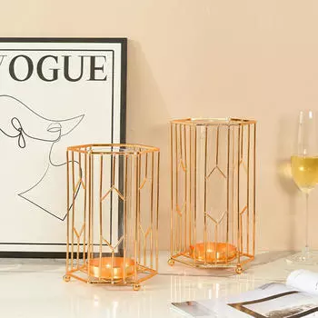 Стеклянная металлическая ваза для цветов, держатель для букета, гидропонный стол для гостиной, дома 14.5cmx14.5cmx21.5cm