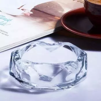 Стеклянная мини-пепельница с круглым вырезом Rotanev - Пепельница - Пепельница - Мини-круглая пепельница