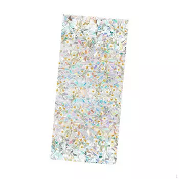 Стеклянная наклейка, цветочная пленка для приватности, покрывающая статическую пружину для