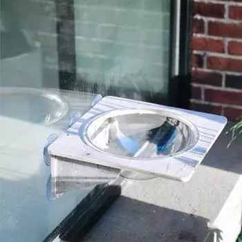 Стеклянная настенная полка для кошек, большая несущая способность, предотвращает скольжение, без запаха, присоска для окон для кошек