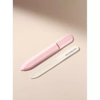Стеклянная пилочка для ногтей Kia Charlotte розовая 1 шт.