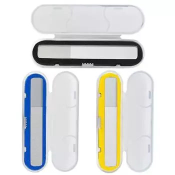 Стеклянная пилочка для ногтей, шлифовка, полировка, шлифовка, маникюр, педикюр, художественный инструмент с коробкой прозрачный