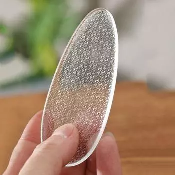 Стеклянная пилочка для пяток, влажный, сухой, двойной инструмент для педикюра, прозрачная нано-пилочка для ног, отшелушивающий инструмент Without Box