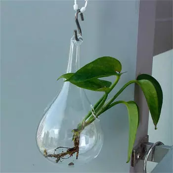 Стеклянная подвесная ваза, цветочный горшок, контейнер, горшок, свадебный декор, подсвечник для чайной свечи