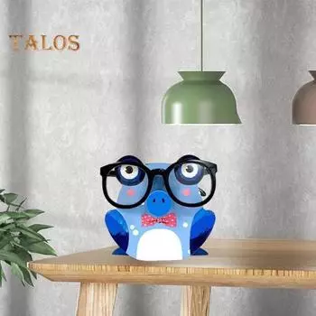 Стеклянная полка для хранения Изысканных деталей для хранения Невыцветающих модных солнцезащитных очков Подставка для очков Настольный орнамент Товары для дома Dinosaur