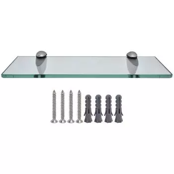 Стеклянная полка для ванной комнаты, настенная стойка для хранения из цинкового сплава, аксессуар для ванной комнаты для дома