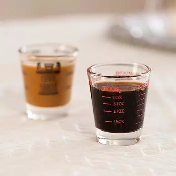 Стеклянная рюмка для кофе Scale, тяжелая стеклянная рюмка Premium Liquid Free BPA, мерные стаканы для эспрессо, стеклянные мерные стаканы для выпечки 200ml