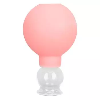 Стеклянная силиконовая банка для вакуумного всасывания массажная терапия для кожи лица косметический инструмент модель 1