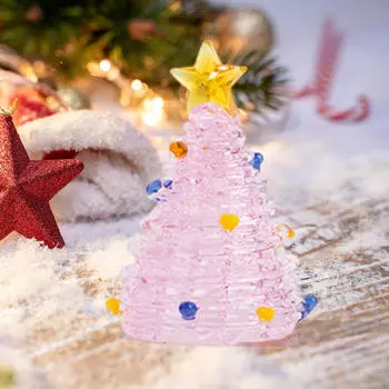 Стеклянная скульптура в виде елочного украшения, фигурка для стола, декоративная светло-зеленый