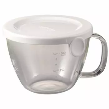 Стеклянная суповая чашка HARIO для микроволновой печи, белая, практичная, емкостью 300 мл, сделано в Японии XSC-1-W