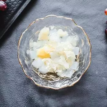 Стеклянная тарелка Нестандартные обеденные тарелки Золотые стеклянные блюда Креативная салатница Прозрачная тарелка Стеклянная миска и набор тарелок Десертная тарелка