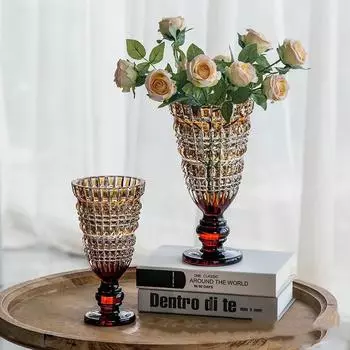 Стеклянная ваза Геометрические прозрачные цветные стеклянные бутылки Гидропоника Террариум Стеклянная ваза Украшения для дома Аксессуары