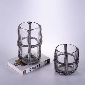 Стеклянная ваза с полыми полосками, переплет из креста, художественная цветочная посуда, аранжировка цветов, гидропоника, ваза для цветов, террариум, украшение для дома