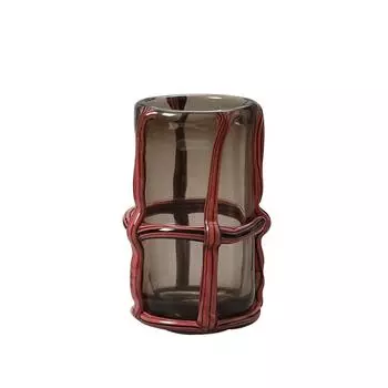 Стеклянная ваза с полыми полосками, переплет из креста, художественная цветочная посуда, аранжировка цветов, гидропоника, ваза для цветов, террариум, украшение для дома