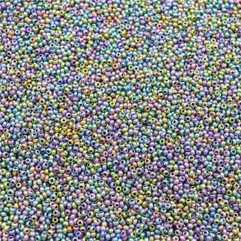 Стеклянные бусины, цветные, для изготовления ювелирных изделий, разделительные бусины, новые ювелирные аксессуары, сделай сам, ремесло, 1000 шт., 2 мм розы красного