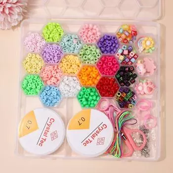 Стеклянные бусины DIY Нанизывание бусин Тренировочные бусины при амблиопии Детская головоломка Ручное нанизывание бусин Тренажер для концентрации мелкой моторики X * glass rice beads