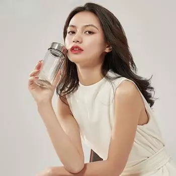 Стеклянные двухслойные высококачественные портативные мужские подарочные чашки для чая с пузырьками. Высококачественные чашки для воды. 220ml