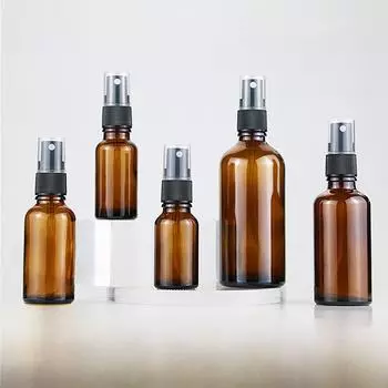 Стеклянные флаконы для духов и эфирных масел: 10 мл, 20 мл, 30 мл, 50 мл, 100 мл — идеально подходит для ухода за кожей и увлажнения 5ml, 1 piece чёрный