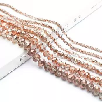 Стеклянные хрустальные бусины, свободные бусины-разделители для изготовления ювелирных изделий, серег-браслетов своими руками 3mm 130pcs