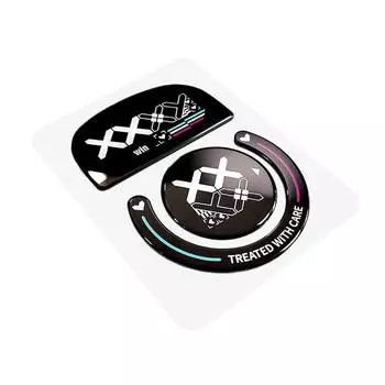 Стеклянные коньки для мыши Glide Feet Pads Mouse Foots Sticker Wireless GPW2 Rounded Curved For Logitech B0Q8 white-For gpw 1/2