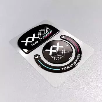 Стеклянные коньки для мыши, скользящие подушечки для ног, стикер для ног мыши для G Pro X Superlight чёрный