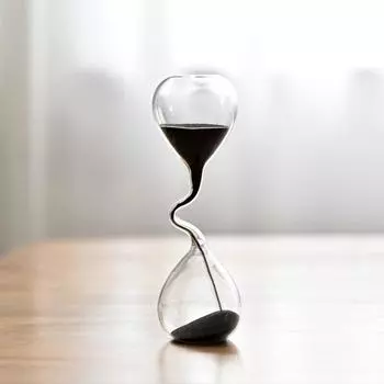 Стеклянные песочные часы с изогнутым дизайном, простые песочные часы, настольные часы Hourglass