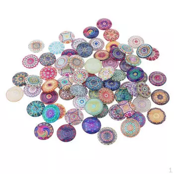 Стеклянные подвески-кабошоны с фотографиями 1