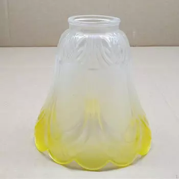 Стеклянный абажур для украшения дома, легкий, простой в установке, декоративный светильник в форме цветка