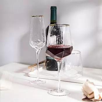 Стеклянный бокал Nordic Phnom Penh Stemware Цветной прозрачный бокал для красного вина Чашка для шампанского Домашний бар Украшения Принадлежности Посуда для питья