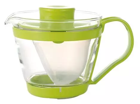 Стеклянный чайник iwaki для микроволновой печи, чайная посуда, зеленый, 400 мл, термостойкий, K863-G