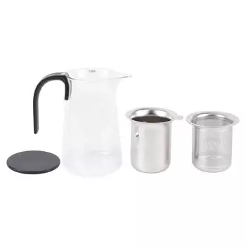 Стеклянный чайник креативный магнитный пресс-контроль разделение воды чайник для цветущего чая L