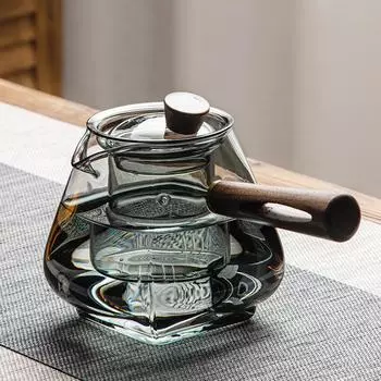 Стеклянный чайник Mufeng в японском стиле, бытовой, термостойкий, высокотемпературный, с фильтром, цветочный чайник, чайный сервиз, чайник для заваривания чая