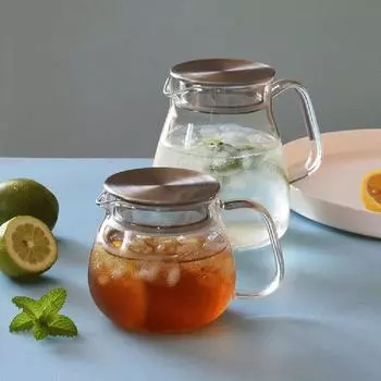 Стеклянный чайник с фильтром из нержавеющей стали, многоразовый бытовой чайник для зеленого чая