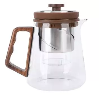 Стеклянный чайник с подъемным внутренним вкладышем, стеклянный водоотделительный чайник для ароматизированного зеленого чая L