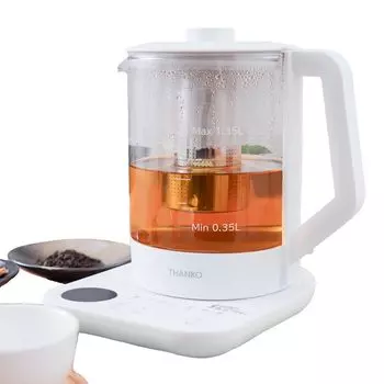 Стеклянный чайник с регулировкой температуры и сохранением тепла THANKO Электрический чайник с регулировкой кипения и температуры TERGALHWH