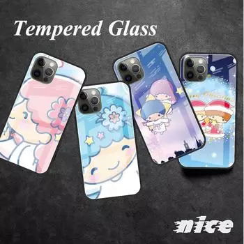 Стеклянный чехол для Apple iPhone 13 Pro 11 14 12 7 8 Plus SE 2022 XR X XS Max 6 6S закаленный чехол для телефона LittleTwinStars милый iPhone 14 Pro Max