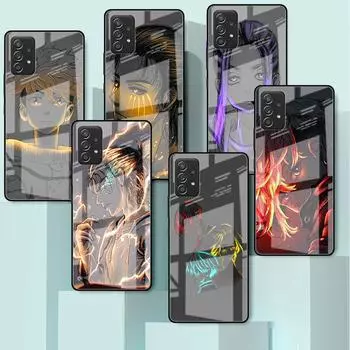 Стеклянный чехол для Samsung Galaxy A52 A71 A50 A51 A70 A21s A31 A72 A10 A12 A30 A22 5G чехол для телефона Tokyo Revengers Samsung A71 5G