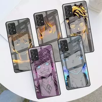 Стеклянный чехол для Samsung Galaxy A52 A71 A50 A51 A70 A21s A31 A72 A10 A12 A30 A22 5G, чехол для телефона, японское аниме, Токио Мстители Samsung A03