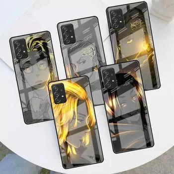 Стеклянный чехол для Samsung Galaxy A52 A71 A50 A51 A70 A21s A31 A72 A10 A12 A30 A22 5G, чехол для телефона, Япония, аниме, Токио, Мстители Samsung A03