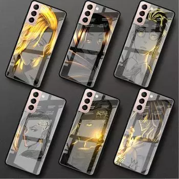 Стеклянный чехол для Samsung Galaxy S22 S20 FE S21 5G S10 S9 Plus Note 10 20 Lite закаленный чехол для телефона Япония Аниме Токио Мстители Leather