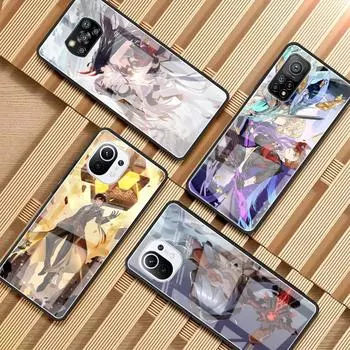 Стеклянный чехол для Xiaomi Mi Poco X3 NFC M3 11T Pro 10T Note 10 Lite 9T F3 11i, роскошный закаленный задний чехол для телефона, оригинальный God Lunda Mi 11