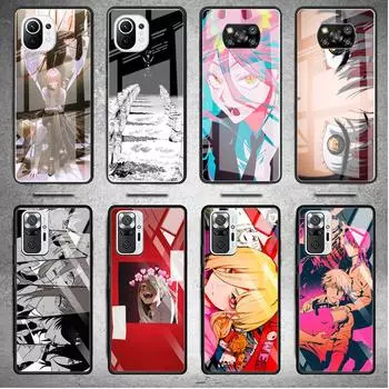 Стеклянный чехол для Xiaomi Mi Poco X3 NFC F3 11 Lite 11T 10T для Redmi Note 10 Pro 10 9 K40 8 9C, чехол для телефона с бензопилой, для мужчин и девочек, принципиально Redmi 9C