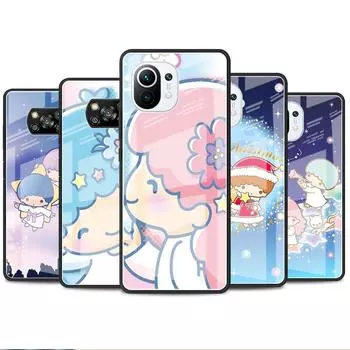 Стеклянный чехол для Xiaomi Poco X3 NFC 11 Lite 11T F3 M3 для Redmi Note 11 10 9 8 Pro 10S 9S 9A 9C, чехол для телефона LittleTwinStars Cute Xiaomi Mi 11